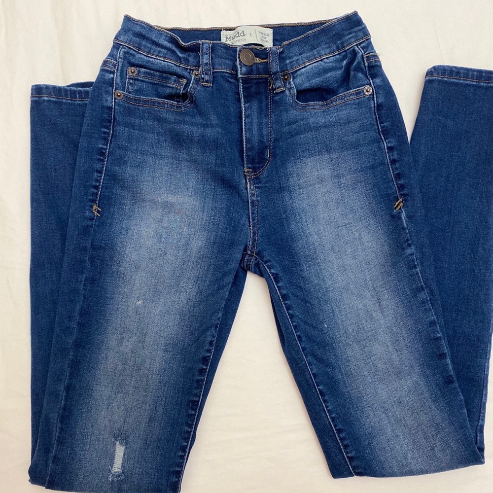 Mudd flx Stretch High-rise Jean Legging Sz 1